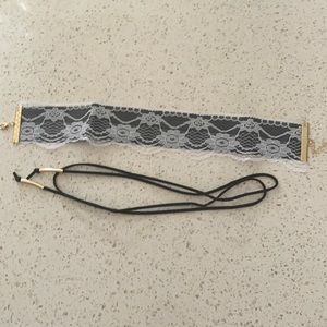 Black laced choker